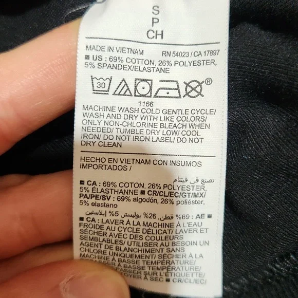 Old Navy Active Black Fleece Hoodie - Picture 9 of 9